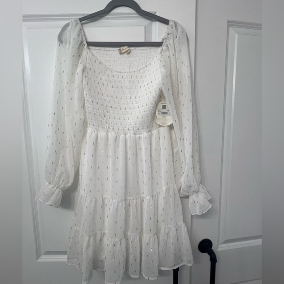Alterd State Dress White and Gold - Picture 1 of 1